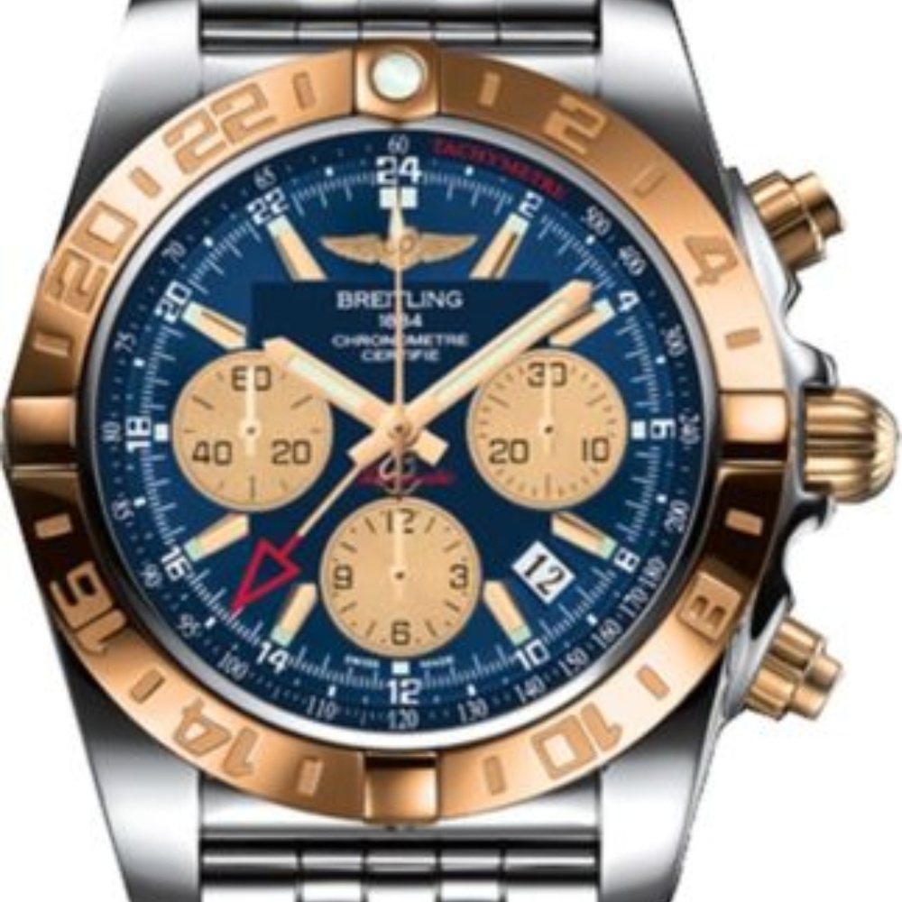 Breitling Chronomat 44 GMT Steel Gold Automatic - Picture 1 of 1